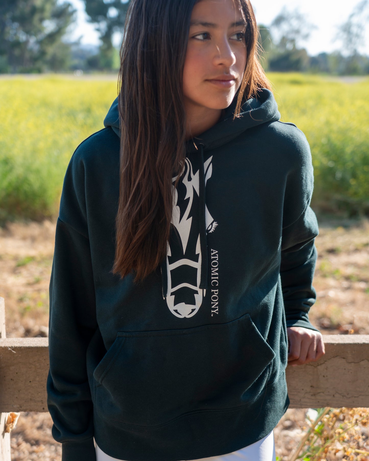 Atomic Pony Hoodie - Pine Green