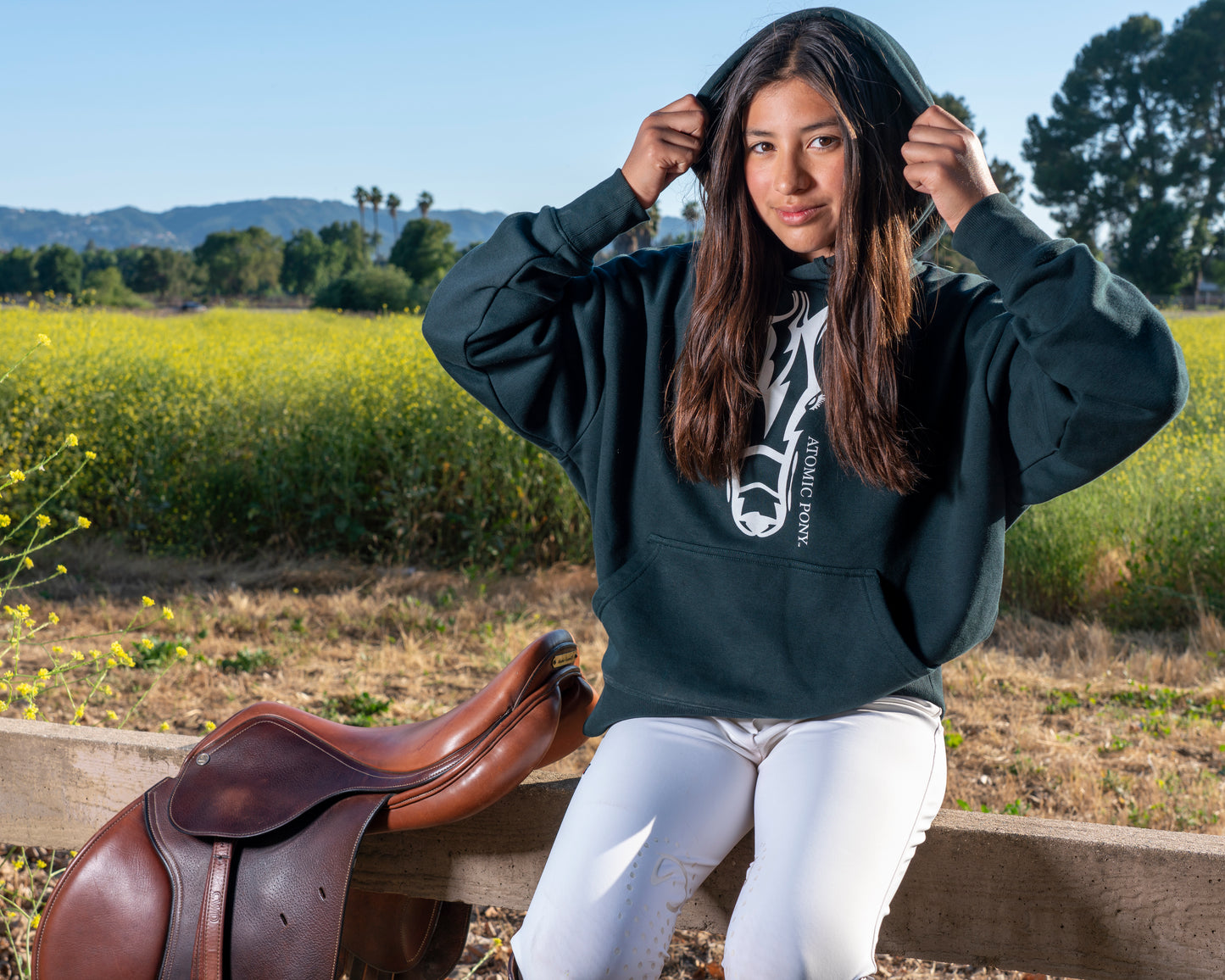 Atomic Pony Hoodie - Pine Green