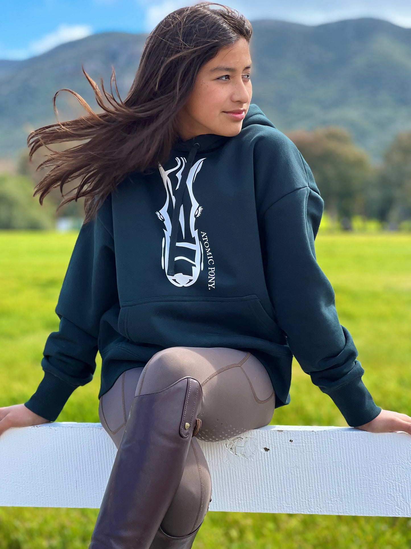 Atomic Pony Hoodie - Pine Green